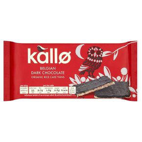Kallo organic dark chocolate rice cakes